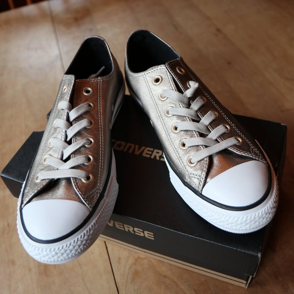 Converse Gold Chuck Taylor Low Top Sneakers